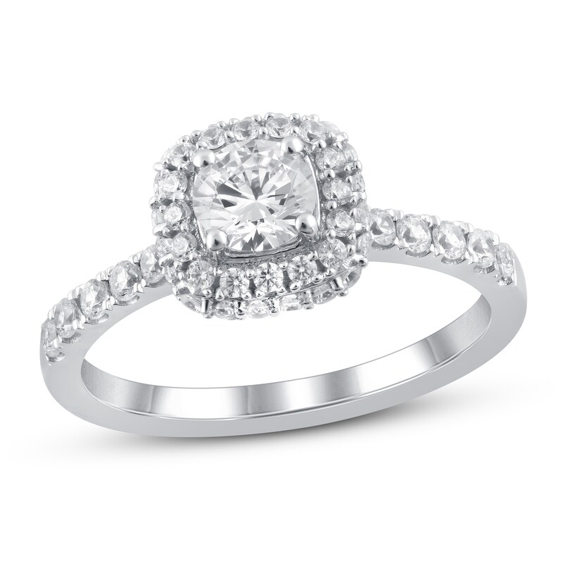 Diamond Engagement Ring 1 ct tw Round-cut 14K White Gold