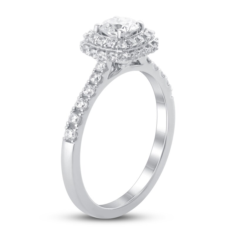 Diamond Engagement Ring 1 ct tw Round-cut 14K White Gold
