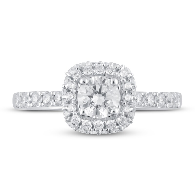 Diamond Engagement Ring 1 ct tw Round-cut 14K White Gold