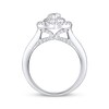 Thumbnail Image 3 of Adore Diamond Engagement Ring 1-7/8 ct tw Pear, Baguette & Round 14K White Gold