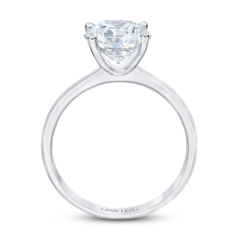 THE LEO First Light Diamond Solitaire Engagement Ring 2 ct tw Round-cut 14K White Gold