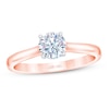 Thumbnail Image 0 of THE LEO First Light Diamond Solitaire Engagement Ring 1/2 ct tw Round-cut 14K Rose Gold