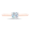 Thumbnail Image 2 of THE LEO First Light Diamond Solitaire Engagement Ring 1/2 ct tw Round-cut 14K Rose Gold