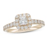 Thumbnail Image 1 of Neil Lane Diamond Engagement Ring 1-1/8 ct tw Princess & Round-cut 14K Yellow Gold