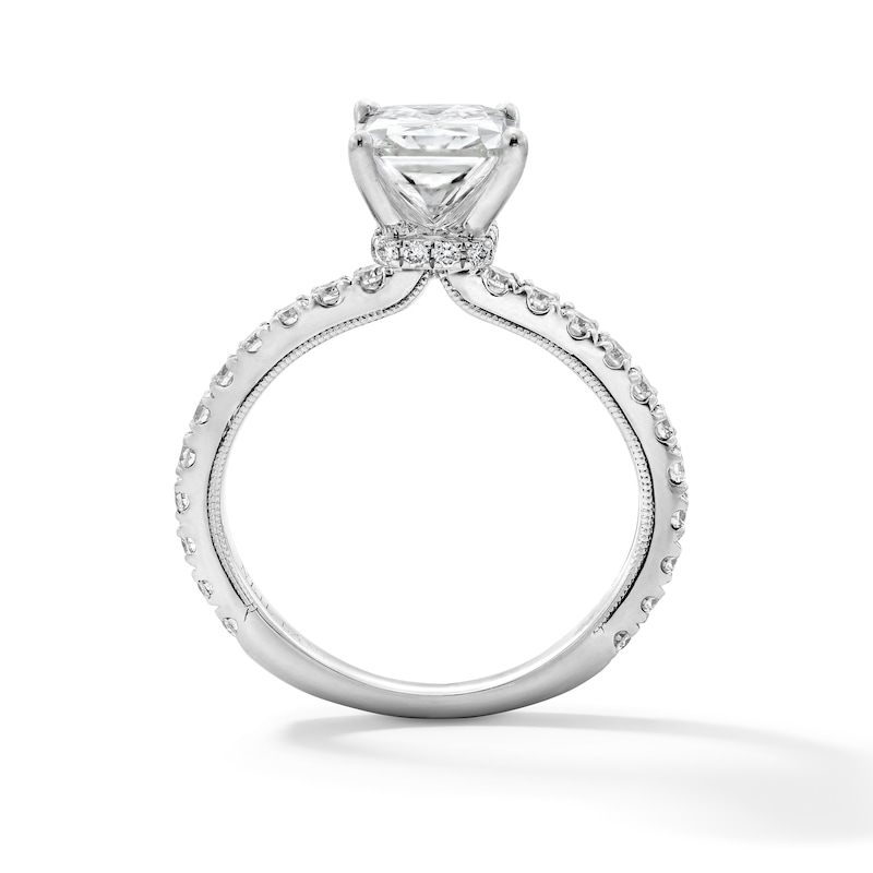 Main Image 5 of Neil Lane Diamond Engagement Ring 2-3/8 ct tw Radiant & Round 14K White Gold