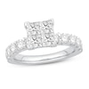 Multi-Diamond Engagement Ring 2-1/4 ct tw Princess & Round 14K White Gold