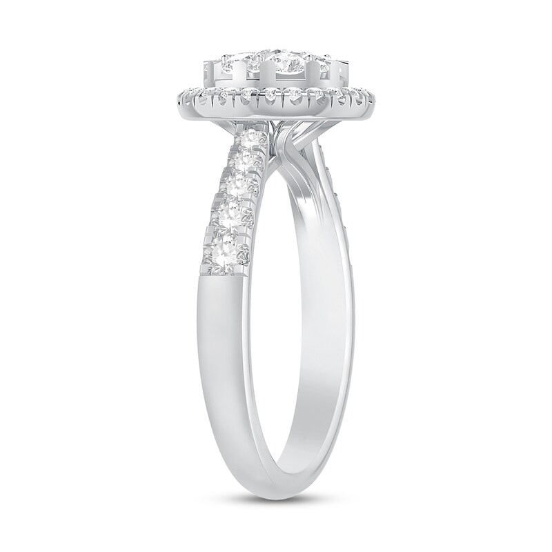 Diamond Engagement Ring 1 ct tw Round-Cut 14K White Gold