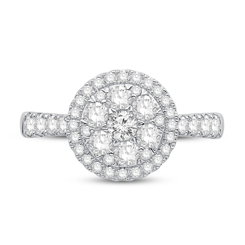 Diamond Engagement Ring 1 ct tw Round-Cut 14K White Gold