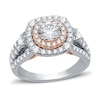 Thumbnail Image 1 of Diamond Engagement Ring 1-7/8 ct tw Round-Cut 14K Two-Tone Gold