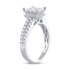 Diamond Engagement Ring 1-1/4 ct tw Princess & Round 14K White Gold