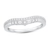 Diamond Contour Ring 1/4 ct tw Baguette/Round 14K White Gold