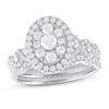 Diamond Bridal Set 1 ct tw Round-cut 10K White Gold