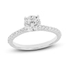 Thumbnail Image 0 of Certified Diamond Engagement Ring 1 ct tw Round-cut 14K White Gold
