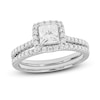 Thumbnail Image 0 of Diamond Engagement Ring 1-1/8 ct tw Princess & Round 14K White Gold