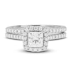 Thumbnail Image 2 of Diamond Engagement Ring 1-1/8 ct tw Princess & Round 14K White Gold