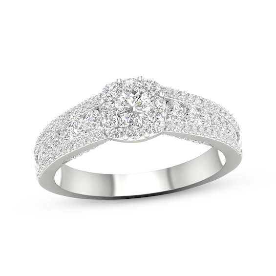 Adore Diamond Engagement Ring 1 ct tw Round-cut 14K White Gold