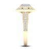 Thumbnail Image 3 of Diamond Engagement Ring 7/8 ct tw Emerald & Round 14K Yellow Gold