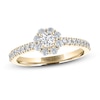 Thumbnail Image 0 of THE LEO Diamond Engagement Ring 1/2 ct tw Round-cut 14K Yellow Gold