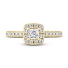 Thumbnail Image 3 of THE LEO Diamond Engagement Ring 5/8 ct tw Princess/Round 14K Yellow Gold