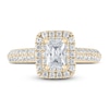 Thumbnail Image 3 of THE LEO Diamond Engagement Ring 1 ct tw Emerald/Round 14K Yellow Gold