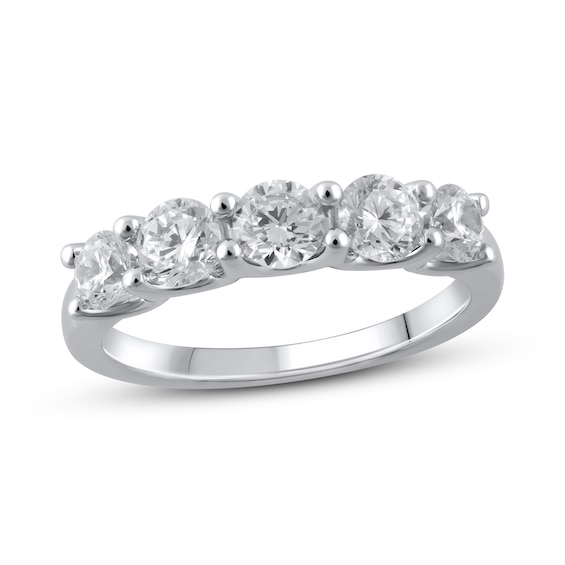 Lab-Grown Diamonds Anniversary Ring 2 ct tw 14K White Gold