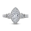 Adrianna Papell Diamond Engagement Ring 7/8 ct tw Marquise & Round 14K White Gold