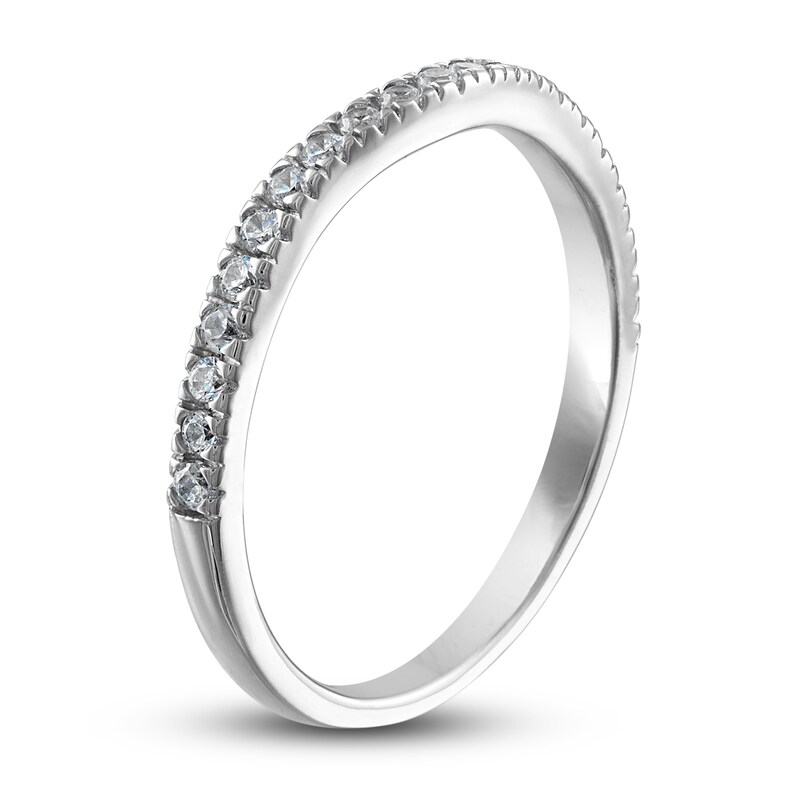 Adrianna Papell Diamond Wedding Band 1/4 ct tw Round-cut 14K White Gold