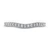 Adrianna Papell Diamond Wedding Band 1/4 ct tw Round-cut 14K White Gold