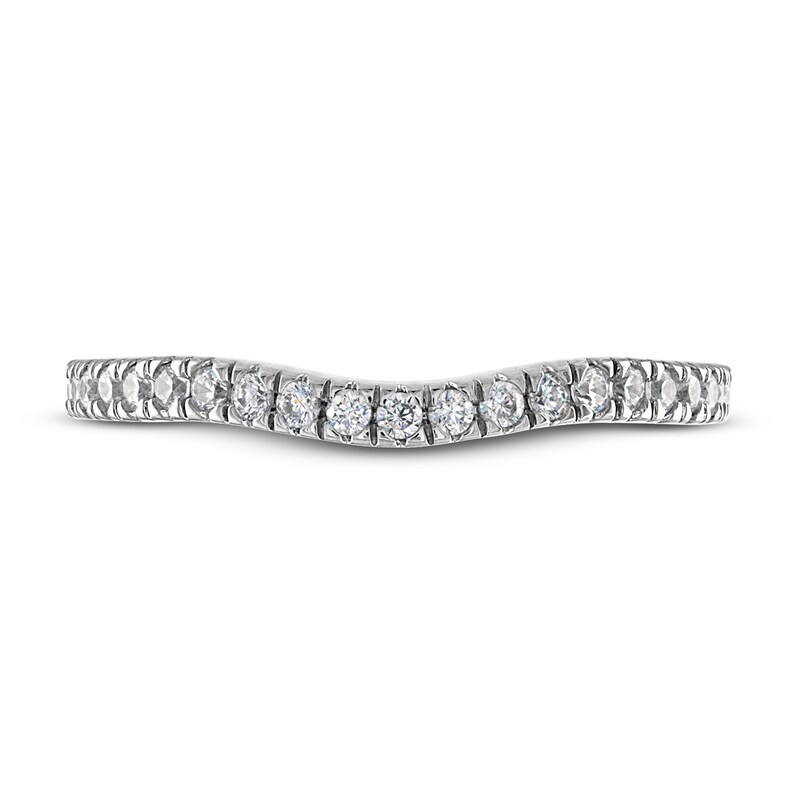Adrianna Papell Diamond Wedding Band 1/4 ct tw Round-cut 14K White Gold