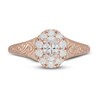 Neil Lane Diamond Engagement Ring 3/4 ct tw Oval/Round 14K Rose Gold