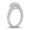 Neil Lane Diamond Engagement Ring 3/4 ct tw Radiant/Round 14K White Gold