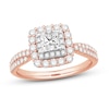 Thumbnail Image 0 of Diamond Engagement Ring 1-1/8 ct tw Princess/Round 14K Two-Tone Gold