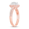 Thumbnail Image 1 of Diamond Engagement Ring 1-1/8 ct tw Princess/Round 14K Two-Tone Gold
