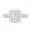 Thumbnail Image 2 of Diamond Engagement Ring 1-1/8 ct tw Princess/Round 14K Two-Tone Gold