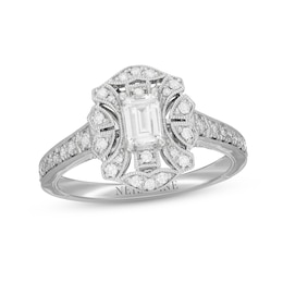 Neil Lane Emerald-cut Diamond Engagement Ring 5/8 ct tw 14K White Gold