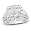 Thumbnail Image 1 of Adore Diamond Engagement Ring 3 ct tw Princess/Round/Baguette-Cut 14K White Gold