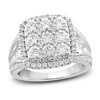 Thumbnail Image 1 of Adore Diamond Engagement Ring 2-1/2 ct tw Round & Baguette-Cut 14K White Gold