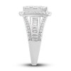 Thumbnail Image 2 of Adore Diamond Engagement Ring 2-1/2 ct tw Round & Baguette-Cut 14K White Gold