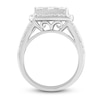 Thumbnail Image 3 of Adore Diamond Engagement Ring 2-1/2 ct tw Round & Baguette-Cut 14K White Gold