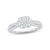 Thumbnail Image 1 of Adore Diamond Engagement Ring 1/2 ct tw Round-cut 10K White Gold