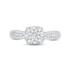 Thumbnail Image 3 of Adore Diamond Engagement Ring 1/2 ct tw Round-cut 10K White Gold