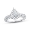 Thumbnail Image 1 of Adore Diamond Engagement Ring 1/2 ct tw Round-cut 10K White Gold