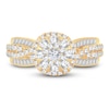 Thumbnail Image 2 of Diamond Engagement Ring 1 ct tw Round & Baguette-cut 10K Yellow Gold