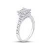Thumbnail Image 2 of Adore Diamond Engagement Ring 1-1/4 ct tw Princess & Round-cut 10K White Gold