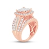 Thumbnail Image 1 of Diamond Engagement Ring 4 ct tw Princess, Round & Baguette-cut 10K Rose Gold