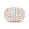 Thumbnail Image 2 of Diamond Engagement Ring 4 ct tw Princess, Round & Baguette-cut 10K Rose Gold