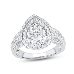 Adore Diamond Engagement Ring 1 ct tw Round-cut 10K White Gold