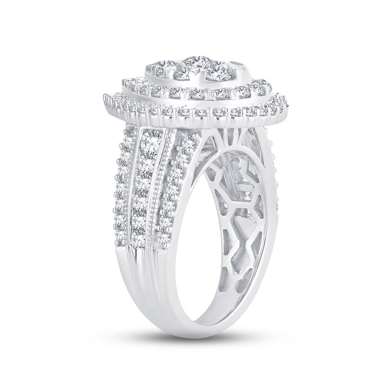 Main Image 2 of Adore Diamond Engagement Ring 2 ct tw Round-cut 10K White Gold