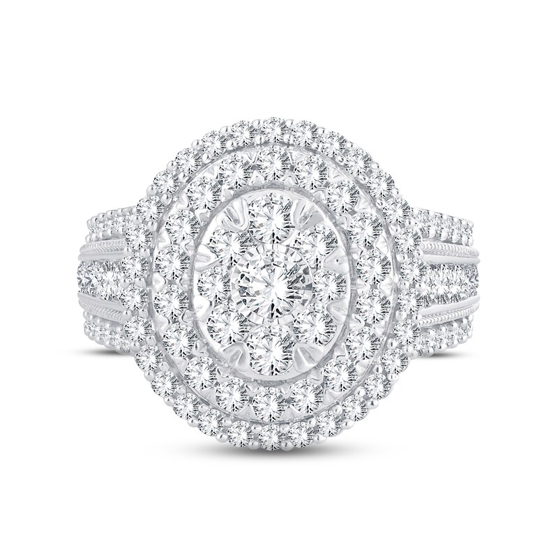 Main Image 3 of Adore Diamond Engagement Ring 2 ct tw Round-cut 10K White Gold