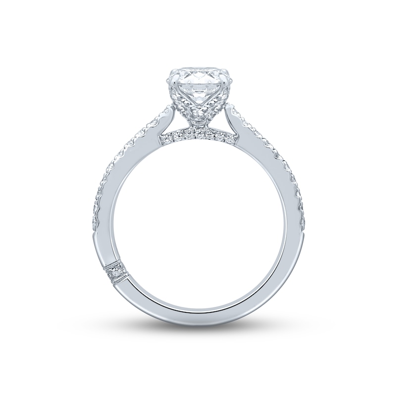 Monique Lhuillier Bliss Diamond Engagement Ring 1-1/3 ct tw Round-cut 18K White Gold